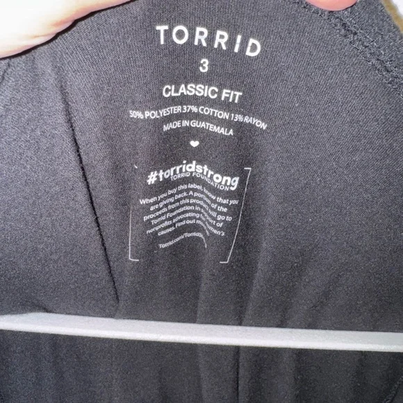 Torrid Black Tee with Love Rainbow Pride Graphic - Picture 5 of 5